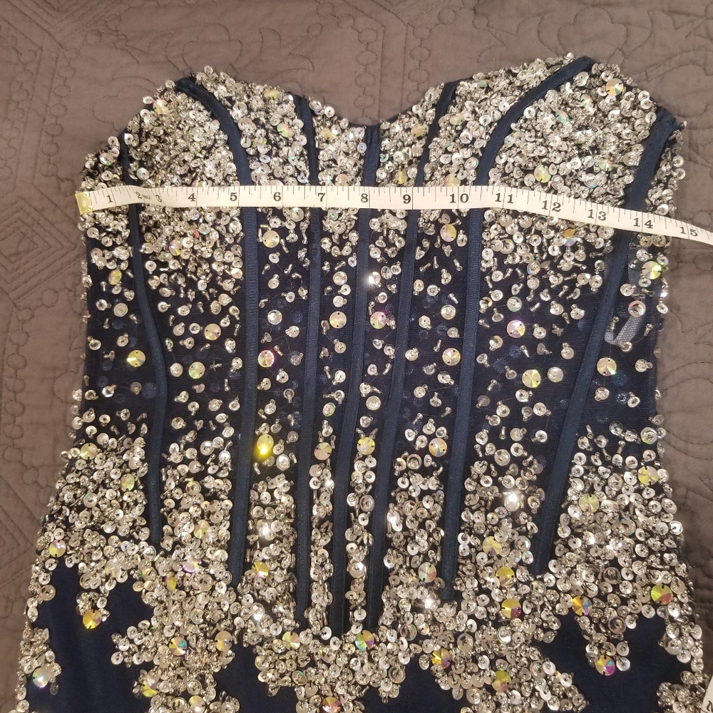 Jovani beaded corset evening dress. - Picture 14 of 16